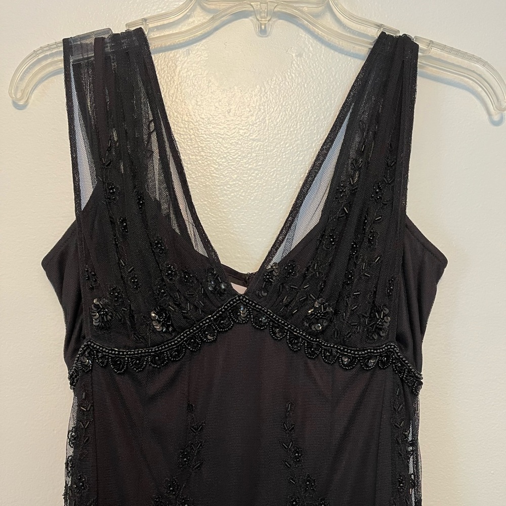 Beaded Black Gown